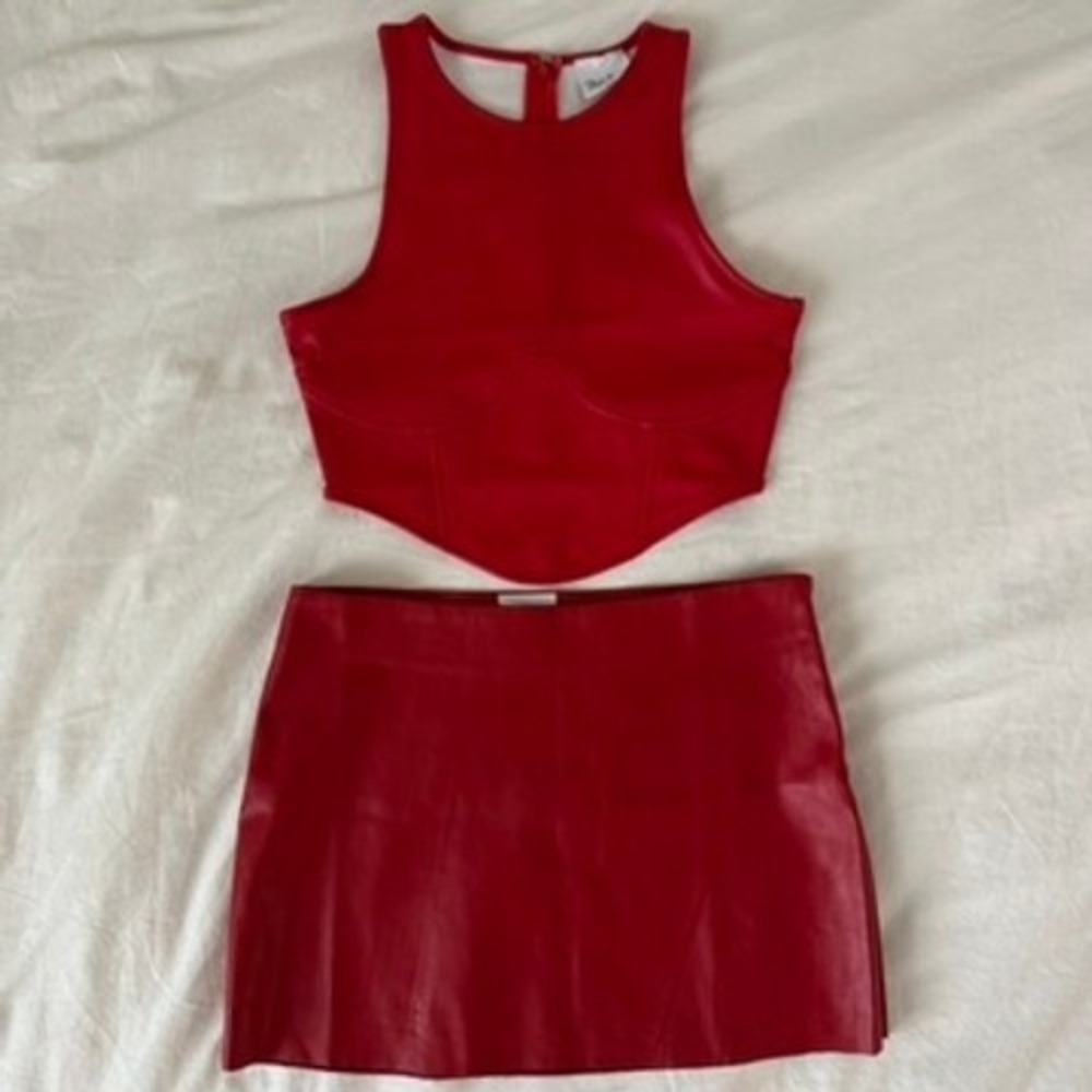 Sky to Moon Red Two Piece Set